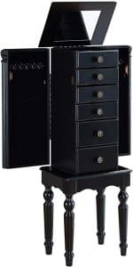 Powell Ebony Jewelry Armoire