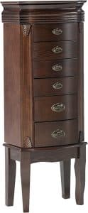 Powell Italian Influenced Transitional Espresso Jewelry Armoire