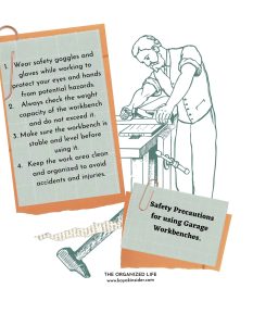 Safety Precautions for using Garage Workbenches